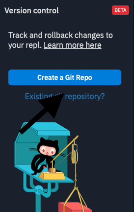 Create a Git Repo Button